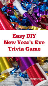 New year's eve and new year's day fall on the same days of. Diy New Year S Eve Party Trivia Game Earning And Saving With Sarah
