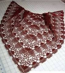 Patron Paso A Paso Para Tejer Un Lindo Chal O Chalina Elaborado A Crochet O Ganchillo En Hil Chal De Ganchillo Patrones Chal De Ganchillo Chal Tejido A Crochet