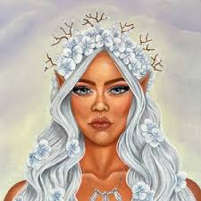 Impresión artística de fantasía de Hada de la tormenta