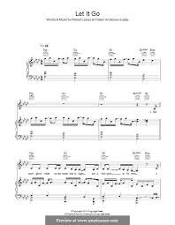 Piano Vocal Score Let It Go From Frozen By R Lopez K Anderson Lopez On Musicaneo Sheet Music Digital Sheet Music Sheet Music Direct