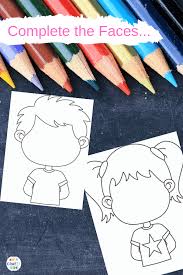 Each printable highlights a word that starts. All About Me Self Portraits 3 Arty Crafty Kids