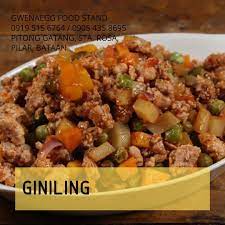 Giniling Now Serving At Gwenaegg Food Stand Ulam Pinoy Na Mura Food Food Stands Beef