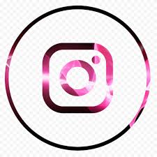 The lights over the bed create a playful atmosphere in your room. Hd Beautiful Round Black Pink Aesthetic Instagram Logo Icon Png Citypng