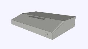 Extractor de cocina hydra home 100 mm. Kitchen Hood Campana De Cocina Extractor De Grasa General Electric 3d Warehouse