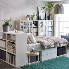 Lit ikea diy pour stockage plateforme. Tete De Lit Avec Rangement Modeles A Adopter Cote Maison