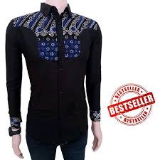 Hanya tinggal menambahkan heels agar anda terlihat. Jual Kemeja Pria Lengan Panjang Kombinasi Batik Model Baju Slimfit Di Lapak Ragil Batik Bukalapak
