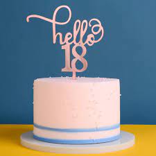 Some are really looked forward to like the 16th, 18th, 21st and 50th birthday while others make you brood over like the 30's. Buy Rose Gold 18th Birthday Cake Topper 18th Birthday Gift 18 Cake Topper For Birthday Anniversary Party Decoration Online In Vietnam B07y8jd8p3