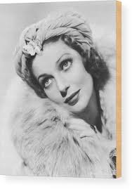 Actress Loretta Young Wood Print