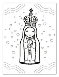 Grant them god's gifts of health and peace, of security thanks for sharing the our lady of fatima coloring page and activities. Our Lady Of Fatima Colouring Pages By Little Drops Of Water Tpt
