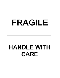 A fragile label is used to identify an item as to treat carefully because loose handling can result in damage to it. Signs Fragile Handle With Care Predesigned Template For Your Next Creative Project Avery