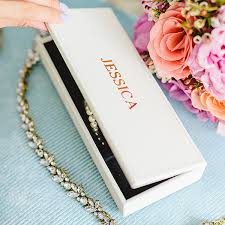 Personalized Vegan Leather Jewelry Box For Wedding