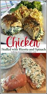 Easy And Delicious Chicken Stuffed With Ricotta Cheese And Spinach Recipe Yummy Chicken Recipes Yum Yum Chicken Spinach Stuffed Chicken