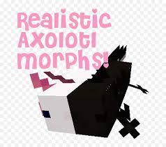 Axolotls are adorable amphibian creatures added to minecraft in the caves and cliffs update. Realistic Axolotl Morphs Minecraft Texture Pack Language Png Realistic Icon Free Transparent Png Images Pngaaa Com