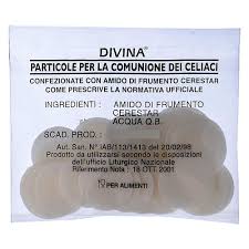 Hosties Pour Coeliaques Sans Gluten 50 Pcs Diam 3 5 Cm Vente En Ligne Sur Holyart