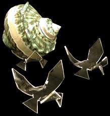 Nautilus shell display stands holds small shells, 6 pack display: Display Stands For Sealife