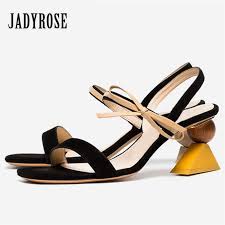 Jady Rose 2019 Summer Women Sandals Strange Heel 7cm High