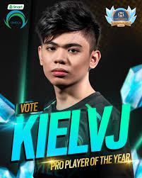 Have you voted for Kielvj Gaming today? Kung hindi pa, let's all vote for  him as your PRO PLAYER OF THE YEAR for the upcoming MLBB GALA Awards! 💚💙  To vote for