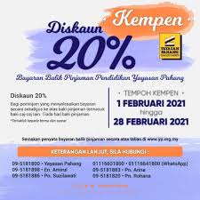 Bantuan pinjaman yakin ini adalah untuk pelajar yang baru mendapat kemasukan ke universiti. Facebook