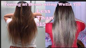 Purple shampoo for blonde hair: Toning My Hair Using Wela T18 Youtube
