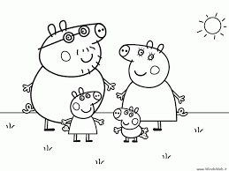 So try using peppa pigs character to wake up the children imagination. Birthday Coloring Easy Peppa Pig Coloring Pages Coloring And Drawing
