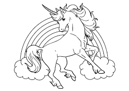Disegni Da Colorare Degli Unicorni Con Arcobaleno Blogmammait