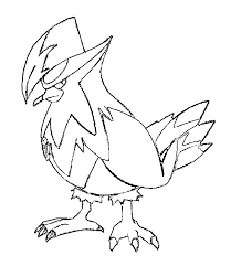 It evolves from staravia starting at level 34. Coloring Pages Pokemon Staraptor Drawings Pokemon