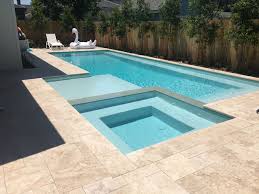 Shape With Spa Flush But Cutout Baja Step Near Spa Swimming Pool Designs Pool Landscaping Luxury Swimming Pools