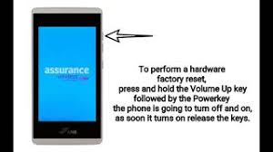 Forgot unlock code on assurance wireless phone. Ans Ul40 And 50 Factory Reset Youtube
