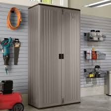 Decluttering your garage using tool cabinets for garage will improve its look. 3 4 X 1 8 Suncast Mega Tall Garage Storage Cabinet 1m X 0 54m Buy Sheds Direct