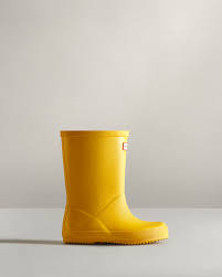 Original Kids First Classic Rain Boots Yellow Official Hunter Boots Store