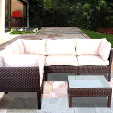 Very pleased with the douglas nance. Atlantic Infinity 5 Person Resin Wicker Patio Sectional Set Bbqguys