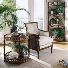 style colonial idee interieur fauteuil table bois ronde decor colonial britannique decoration coloniale style colonial britannique