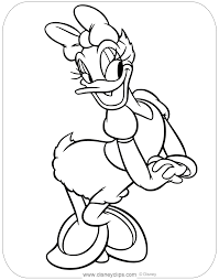 These spring coloring pages are sure to get the kids in the mood for warmer weather. Coloring Page Of Classic Daisy Duck Posing Disney Daisyduck Classicdaisy Coloringpages Elsa Coloring Pages Disney Coloring Pages Cartoon Coloring Pages