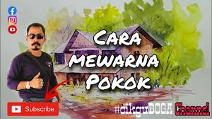 Bunga menjadi salah satu objek yang paling disukai anak perempuan karena rupanya yang cantik. Cara Menggambar Pokok Easy To Paint Tree Lanscape Painting Teknik Cat Air Poster Colour Youtube