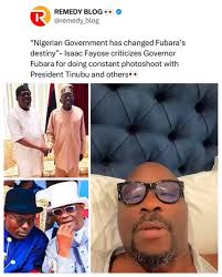 “Nigerian Government has changed Fubara’s destiny”- Isaac Fayose criticizes  Governor Fubara for doing constant photoshoot with President Tinubu and  others👀