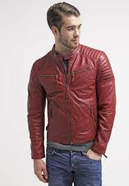 Gipsy Chester Lederjacke Rot Zalando De Herenmode Mannen In Leer Jassen
