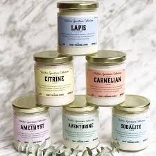 Hidden Gemstone Treasure Candles Treasure Candles Gemstone Candles Sandalwood Fragrance