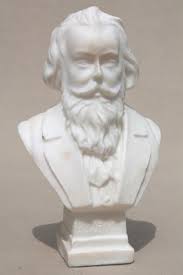 In the composer's home, a marble bust of beethoven looked down on the spot where he composed, and some passages in his works are reminiscent of beethoven's style. Vintage Busts Of Brahms Schubert Great Composers Classical Alabaster White Marble Statues