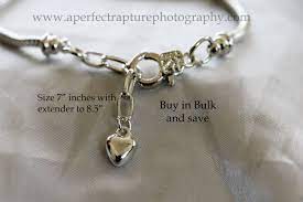 Silver Pandora Style Bracelet With Lobster Clasp And Extender Etsy Pandora Style Bracelets Pandora Style Bracelets