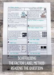 Scaffolding The Factor Label Method In The Chemistry Classroom Science And Math With Mrs Lau Chemistry Classroom Chemistry Activities Chemistry Worksheets