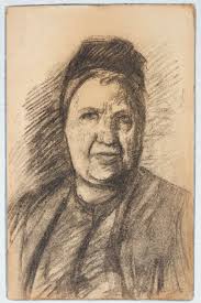 Kvindeportræt. Skitsebogsblad, 1866