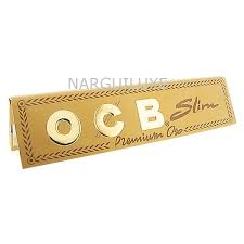 Papier ultra fin gomme arabique naturelle grammage : Ocb Slim Gold Feuilles A Rouler Sur Narguiluxe Com