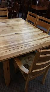 Nautrally Stained Hickory Dining Table Dining Table Rustic Dining Rustic Dining Table