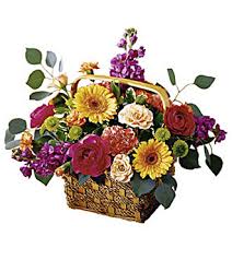 Beautiful flower arrangements for all occasions, sympathy and wedding & events. Razzle Dazzle Basket