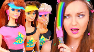 Although hard up hair gel is a great product, itâ€™s really expensive. Dye My Hair With A 1993 Barbie Gel With Sparkles 90s Glitter Hair Barbie Review Unpacking Youtube
