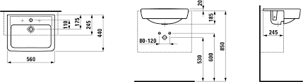 Backed by expert customer service. Semi Recessed Washbasin Laufen Bathrooms