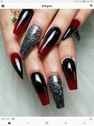 Black And Red Ombre Nails Rotes Schwarzes Ombre Zoe Tantrum Ombre Rotes Schwarzes Tantrum Zoe Red Ombre Nails Fashion Nails Makeup Nails Designs