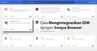 If you face problem with idm integration in google chrome browser, you may follow the following highlited. Cara Mengintegrasikan Idm Dengan Semua Browser Redaksiweb