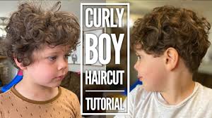 Curly hair style for toddlers and preschool boys fave. Curly Boy Haircut Tutorial Youtube