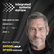 It's that time of year again, Integrated Systems Europe 2025 in Barcelona  is just around the corner and, as always, I'm looking forward to seeing you  all again.